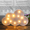 Steel Marquee Letter Cloud Warm White Home Decor High-End Custom Zinc Metal Marquee Light Marquee Sign