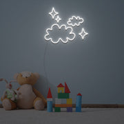 Clouds And Stars Neon Sign Custom Neon Sign Lights Night Lamp Led Neon Sign Light For Home Party