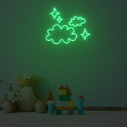 Clouds And Stars Neon Sign Custom Neon Sign Lights Night Lamp Led Neon Sign Light For Home Party