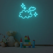 Clouds And Stars Neon Sign Custom Neon Sign Lights Night Lamp Led Neon Sign Light For Home Party