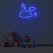 Clouds And Stars Neon Sign Custom Neon Sign Lights Night Lamp Led Neon Sign Light For Home Party