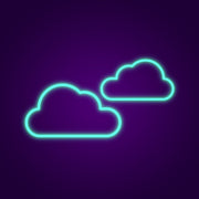 Clouds Neon Sign