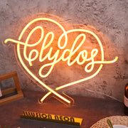 Clydos Orange Neon Sign