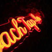 Coach Tap Em Orange Neon Sign