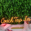 Coach Tap Em Orange Neon Sign