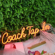 Coach Tap Em Orange Neon Sign