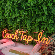 Coach Tap Em Orange Neon Sign