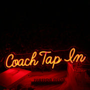 Coach Tap Em Orange Neon Sign