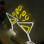 Cocktail Cheers Custom Neon Sign