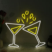 Cocktail Cheers Custom Neon Sign