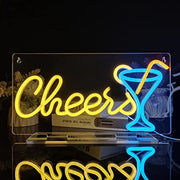 Cocktail Cheers Neon Light