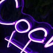 Cocktail Hour Purplr Neon Sign