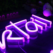 Cocktail Hour Purplr Neon Sign