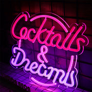 Cocktails And Dreams Neon Sign