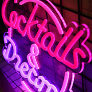 Cocktails And Dreams Neon Sign