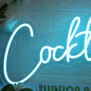 Cocktails Blue Neon Sign