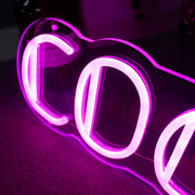 Cocktails Pink Neon Sign