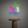 Coconut Tree And Flamingo LED Neon Sign