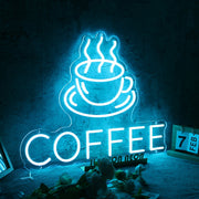 Coffee Blue Custom Neon Sign