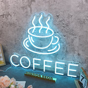 Coffee Blue Custom Neon Sign