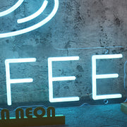 Coffee Blue Custom Neon Sign