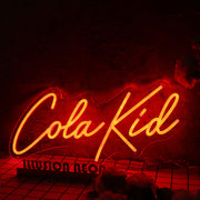 Cola Kid Red Neon Sign