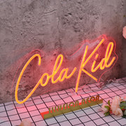 Cola Kid Red Neon Sign