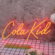 Cola Kid Red Neon Sign