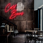 Cold Beers With Mug Neon Sign