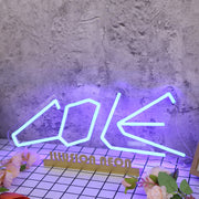 Cole Blue Neon Sign