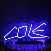 Cole Blue Neon Sign