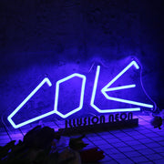 Cole Blue Neon Sign