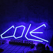 Cole Blue Neon Sign