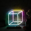 Colorful Cube Neon Sign