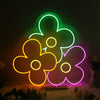 Colorful Flowers Custom Neon Sign