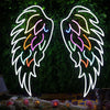 Colorful Wings Neon Sign