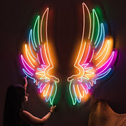 Colourful Wings Neon Sign