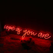 Come As You Are Red Neon Sign