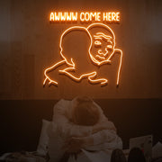 Come Here Neon Sign Lights Night Lamp Led Neon Sign Light For Home Party