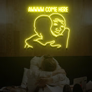 Come Here Neon Sign Lights Night Lamp Led Neon Sign Light For Home Party