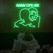 Come Here Neon Sign Lights Night Lamp Led Neon Sign Light For Home Party