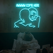 Come Here Neon Sign Lights Night Lamp Led Neon Sign Light For Home Party