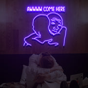 Come Here Neon Sign Lights Night Lamp Led Neon Sign Light For Home Party