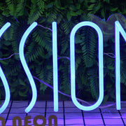 Concessions Blue Neon Sign