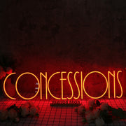 Concessions Red Neon Sign