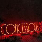 Concessions Red Neon Sign