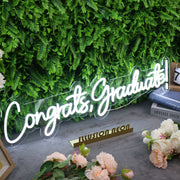 Congrats Graduate White Neon Sign