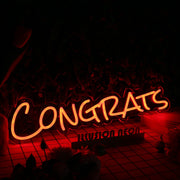 Congrats Oranges Neon Sign