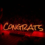 Congrats Oranges Neon Sign