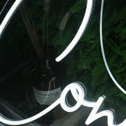 Congrats White Custom LED Neon Sign